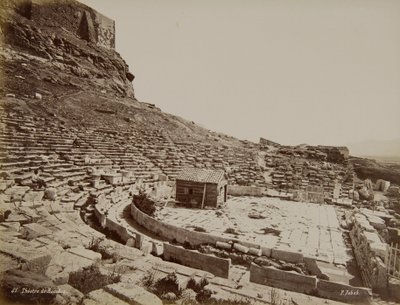 El antiguo teatro de Dionisio de J. Pascal Sebah